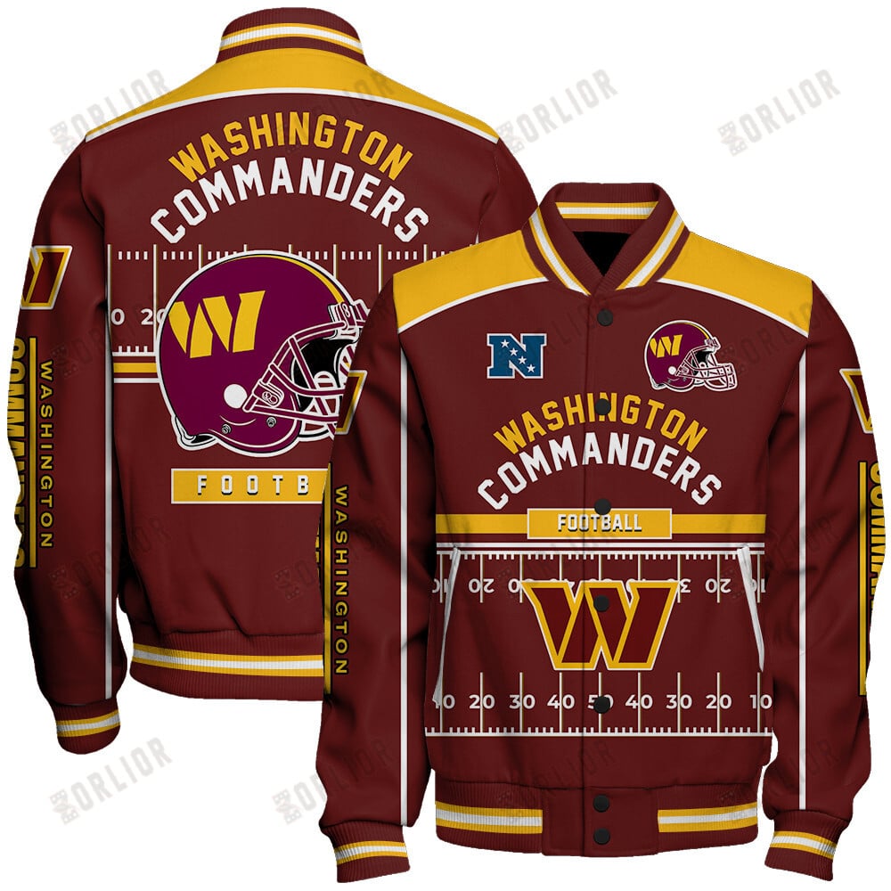 Washington Commanders Football Team 2024- 25 Glory To Us Unisex Varsity Jacket