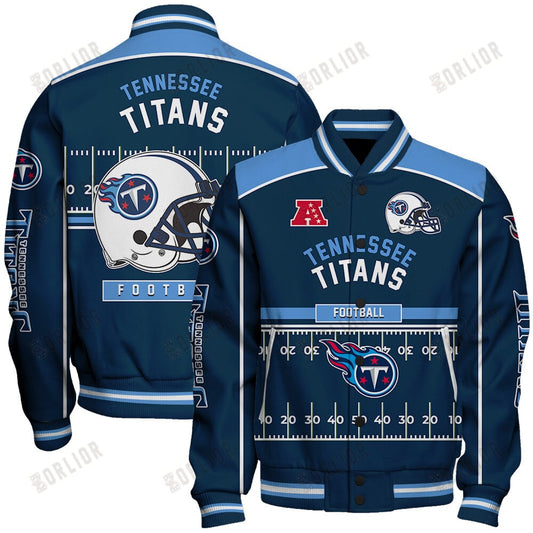 Tennessee Titans Football Team 2024- 25 Glory To Us Unisex Varsity Jacket