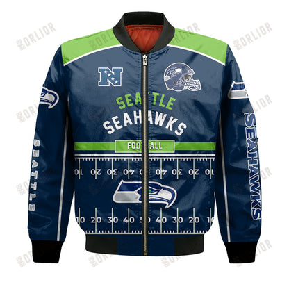 Seattle Seahawks Football Team 2024- 25 Glory To Us Bomber Jacket
