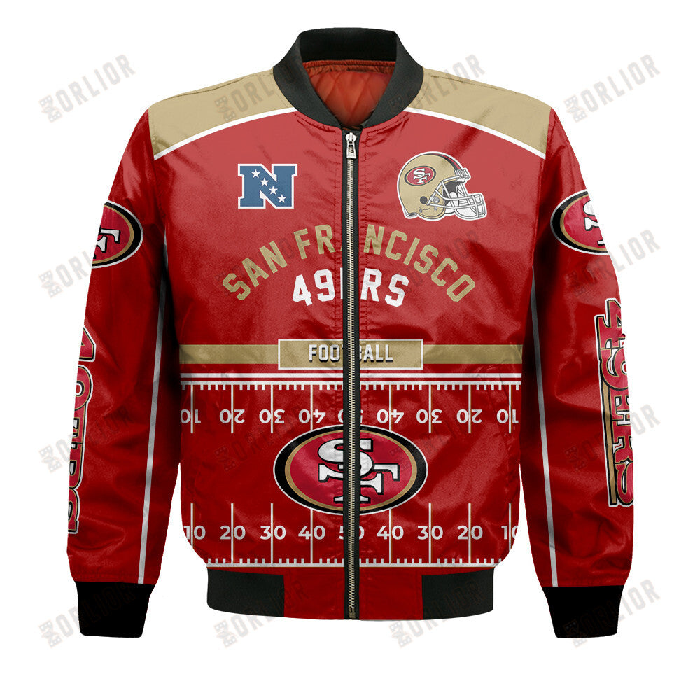 San Francisco 49ers Football Team 2024- 25 Glory To Us Bomber Jacket