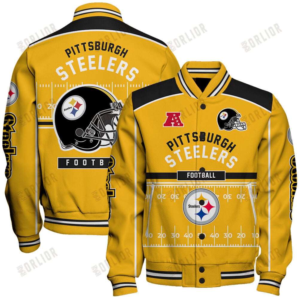 Pittsburgh Steelers Football Team 2024- 25 Glory To Us Unisex Varsity Jacket