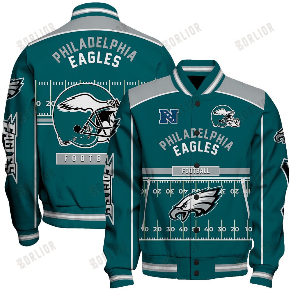Philadelphia Eagles Football Team 2024- 25 Glory To Us Unisex Varsity Jacket