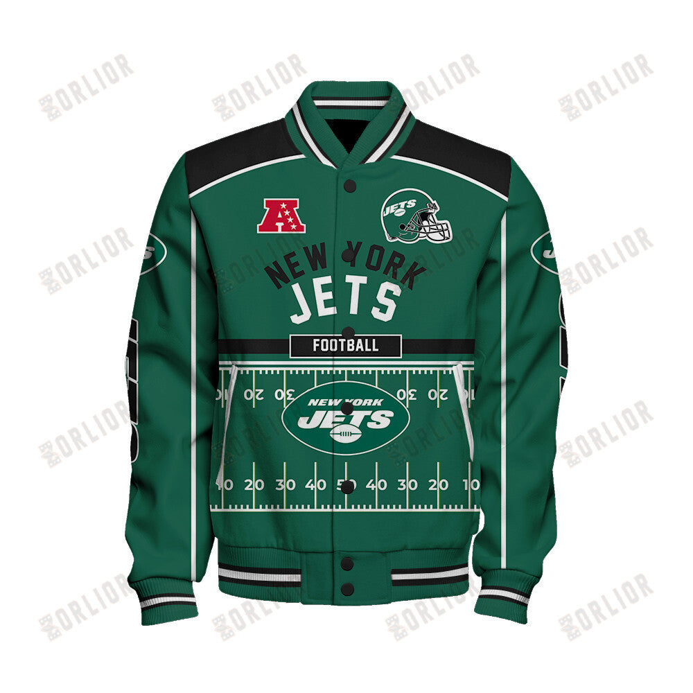 New York Jets Football Team 2024- 25 Glory To Us Bomber Jacket