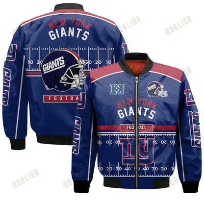 New York Giants Football Team 2024- 25 Glory To Us Bomber Jacket