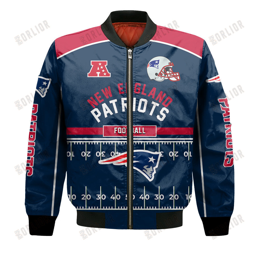 New England Patriots Football Team 2024- 25 Glory To Us Bomber Jacket