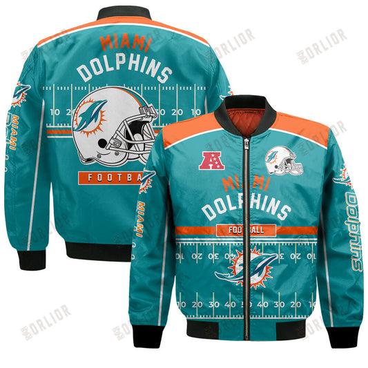 Miami Dolphins Football Team 2024- 25 Glory To Us Bomber Jacket