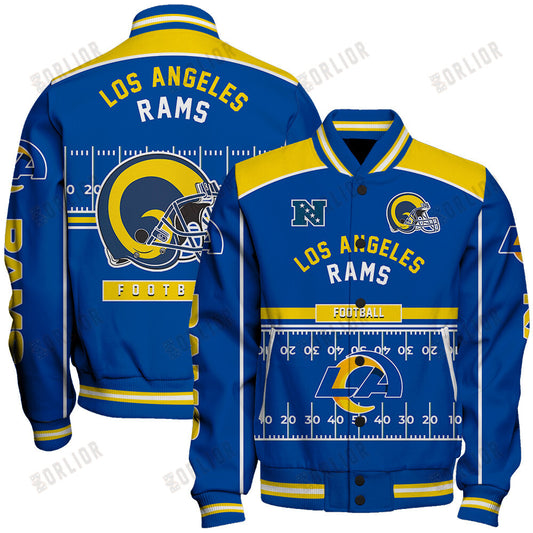 Los Angeles Rams Football Team 2024- 25 Glory To Us Unisex Varsity Jacket