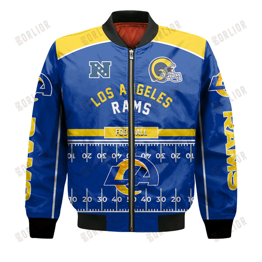 Los Angeles Rams Football Team 2024- 25 Glory To Us Bomber Jacket