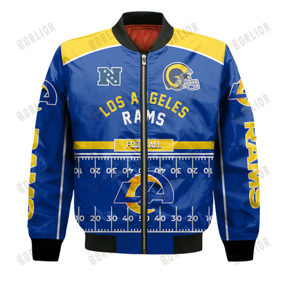 Los Angeles Rams Football Team 2024- 25 Glory To Us Bomber Jacket