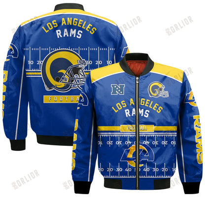 Los Angeles Rams Football Team 2024- 25 Glory To Us Bomber Jacket