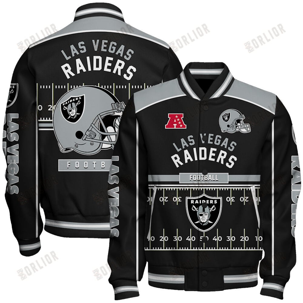 Las Vegas Raiders Football Team 2024- 25 Glory To Us Unisex Varsity Jacket