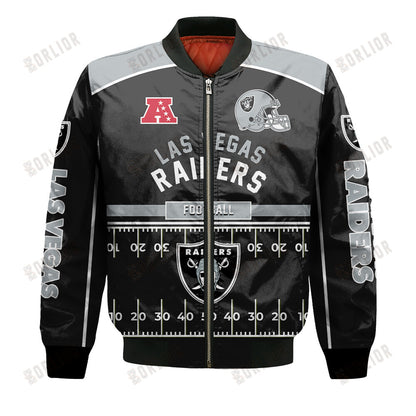 Las Vegas Raiders Football Team 2024- 25 Glory To Us Bomber Jacket