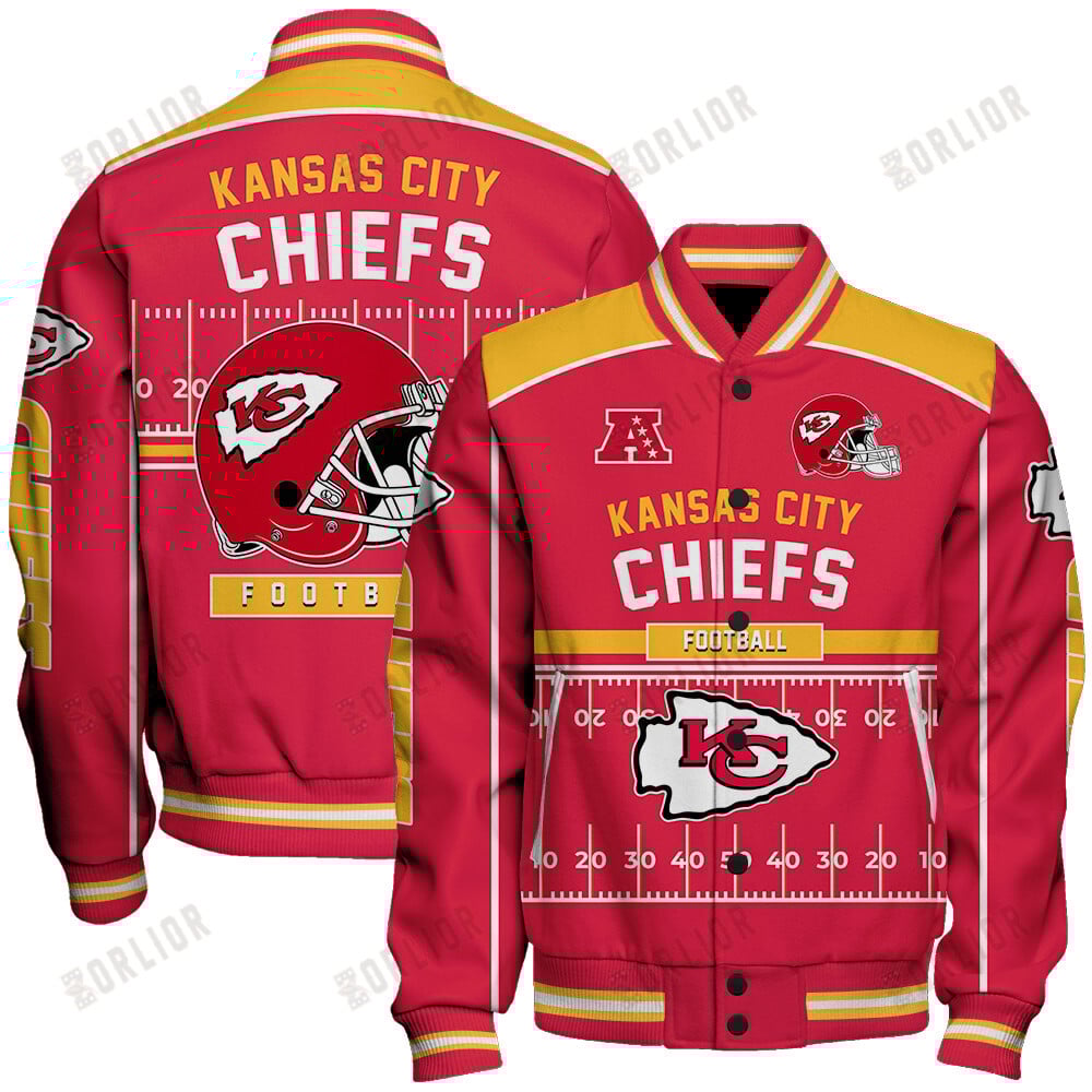 Kansas City Chiefs Football Team 2024- 25 Glory To Us Unisex Varsity Jacket