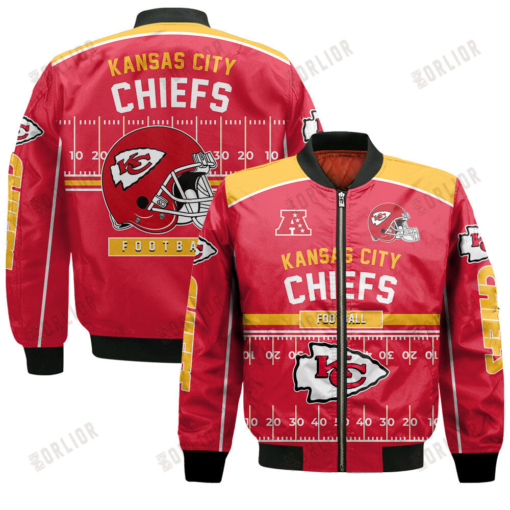 Kansas City Chiefs Football Team 2024- 25 Glory To Us Bomber Jacket