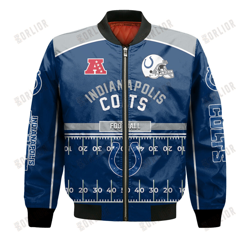Indianapolis Colts Football Team 2024- 25 Glory To Us Bomber Jacket