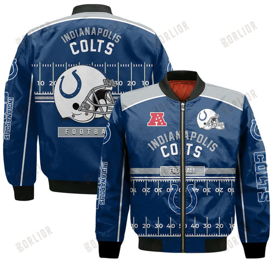 Indianapolis Colts Football Team 2024- 25 Glory To Us Bomber Jacket