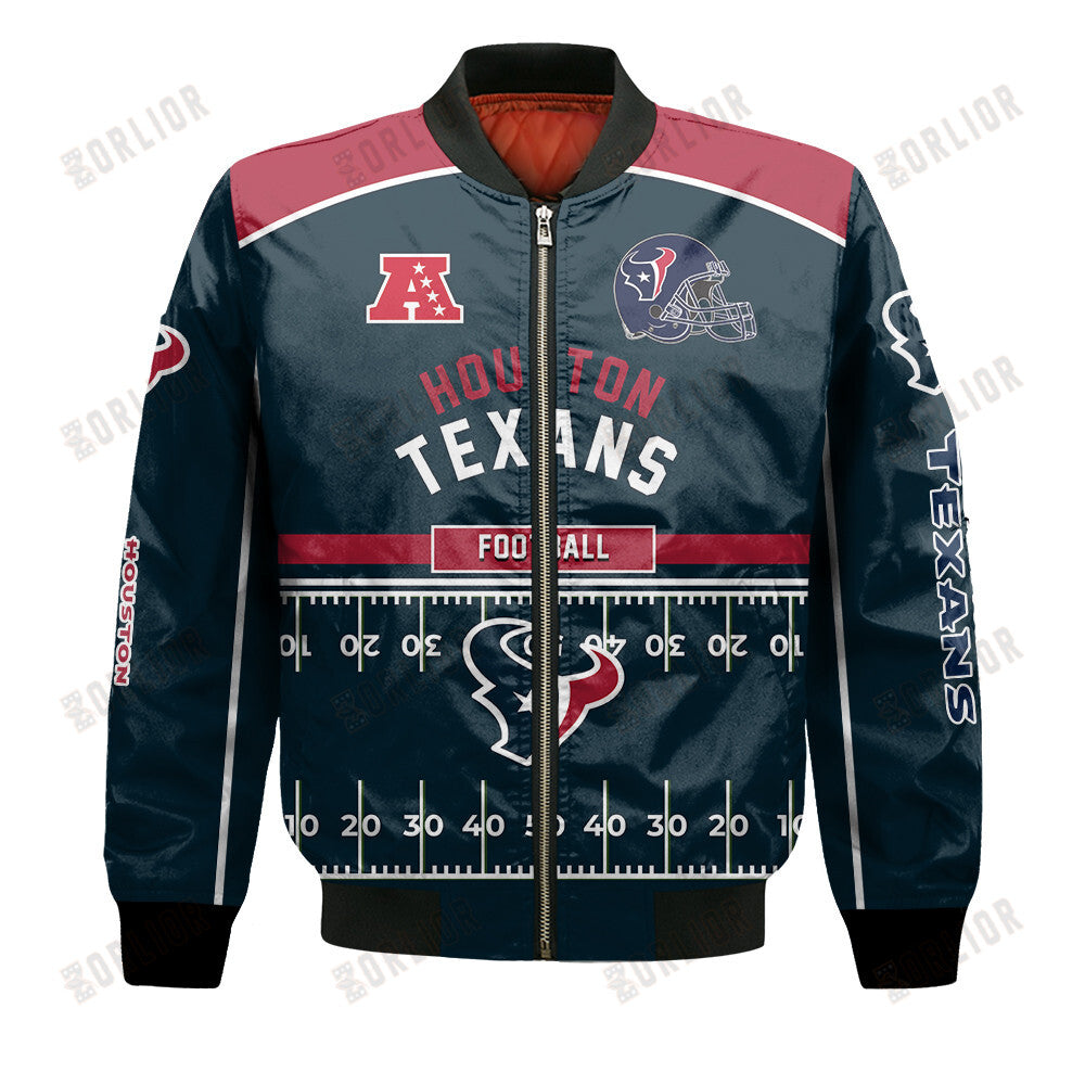 Houston Texans Football Team 2024- 25 Glory To Us Bomber Jacket