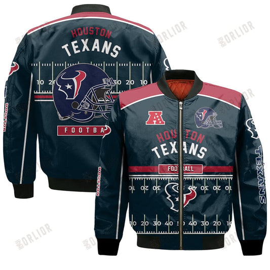 Houston Texans Football Team 2024- 25 Glory To Us Bomber Jacket