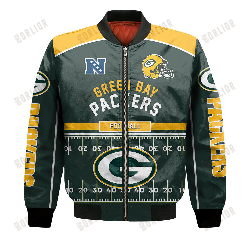Green Bay Packers Football Team 2024- 25 Glory To Us Bomber Jacket