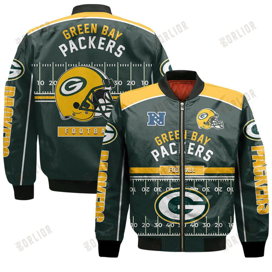 Green Bay Packers Football Team 2024- 25 Glory To Us Bomber Jacket