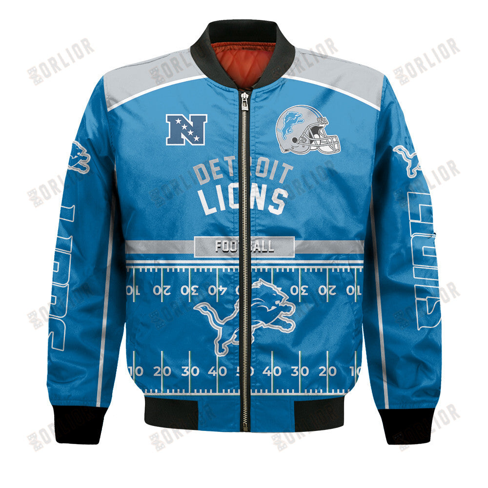 Detroit Lions Football Team 2024- 25 Glory To Us Bomber Jacket
