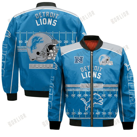 Detroit Lions Football Team 2024- 25 Glory To Us Bomber Jacket