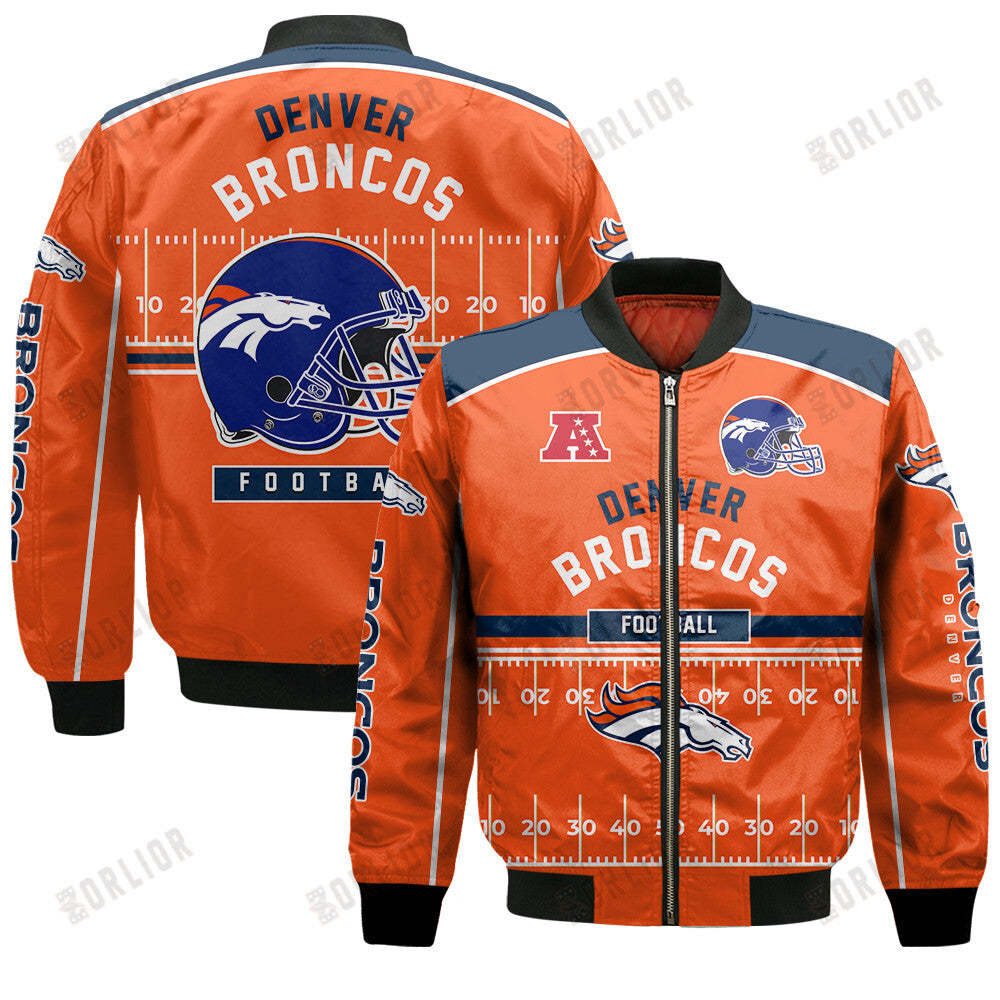 Denver Broncos Football Team 2024- 25 Glory To Us Bomber Jacket