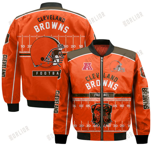 Cleveland Browns Football Team 2024- 25 Glory To Us Bomber Jacket