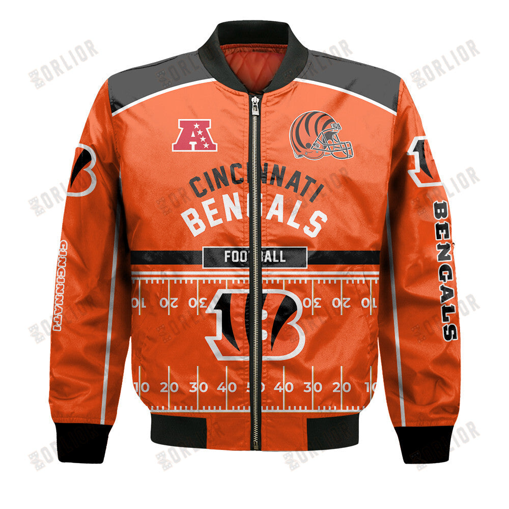 Cincinnati Bengals Football Team 2024- 25 Glory To Us Bomber Jacket