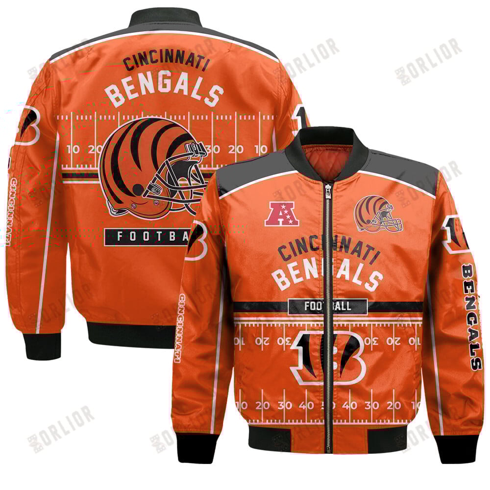 Cincinnati Bengals Football Team 2024- 25 Glory To Us Bomber Jacket