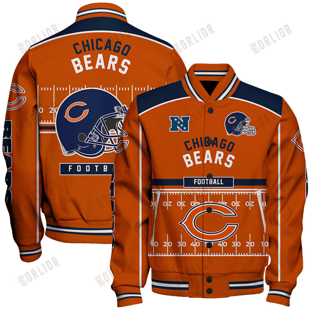Chicago Bears Football Team 2024- 25 Glory To Us Unisex Varsity Jacket
