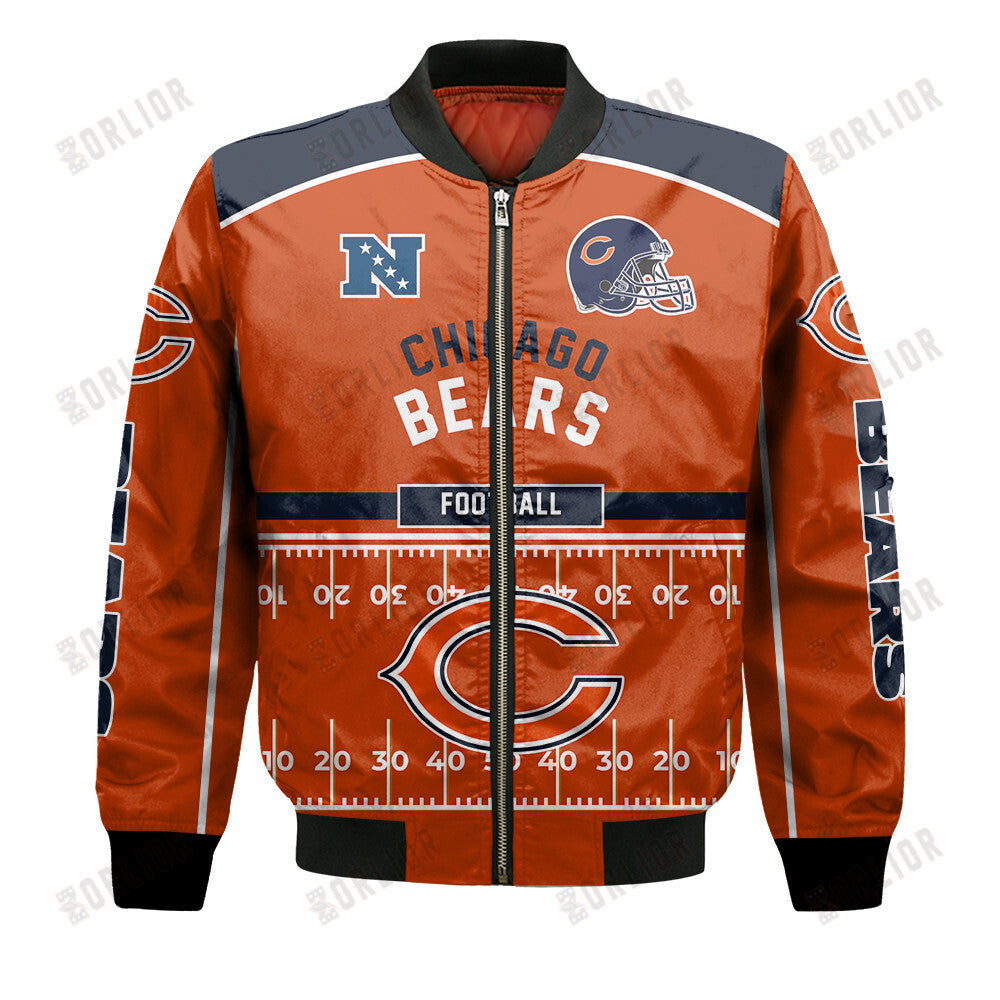 Chicago Bears Football Team 2024- 25 Glory To Us Bomber Jacket