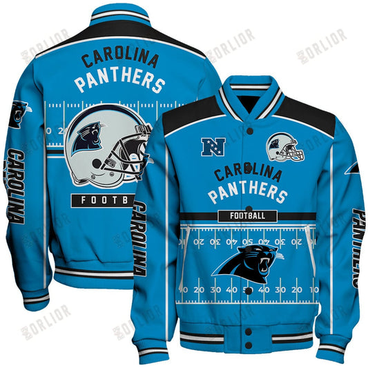 Carolina Panthers Football Team 2024- 25 Glory To Us Unisex Varsity Jacket
