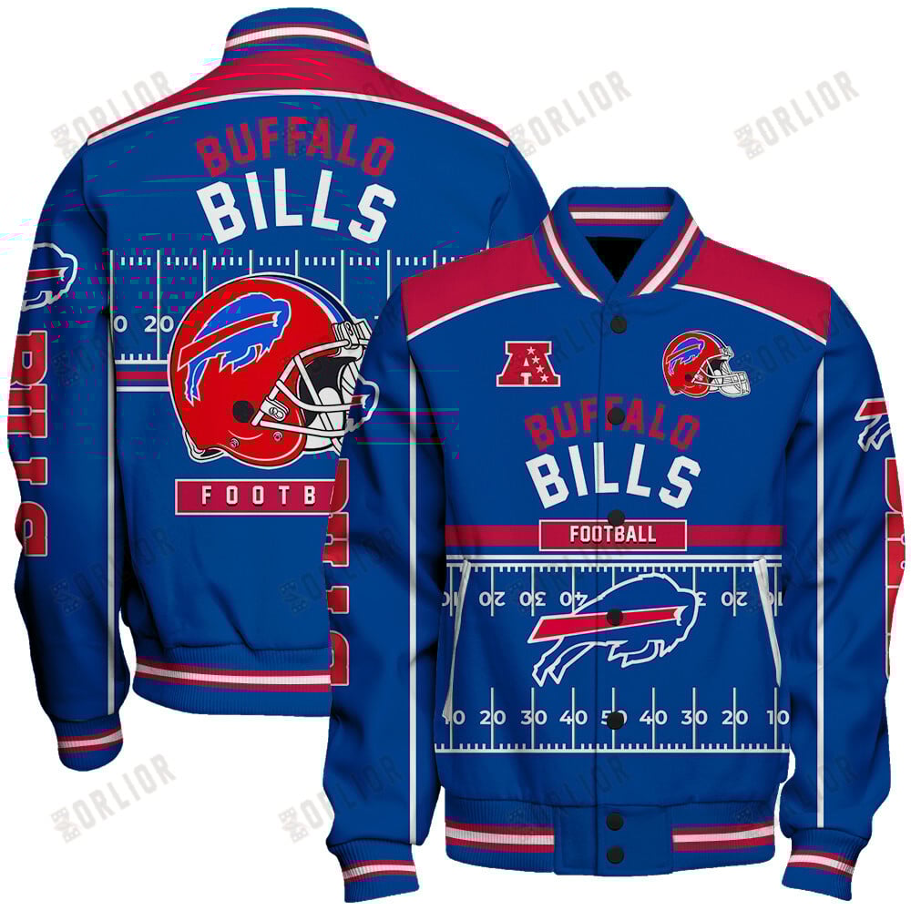 Buffalo Bills Football Team 2024- 25 Glory To Us Unisex Varsity Jacket