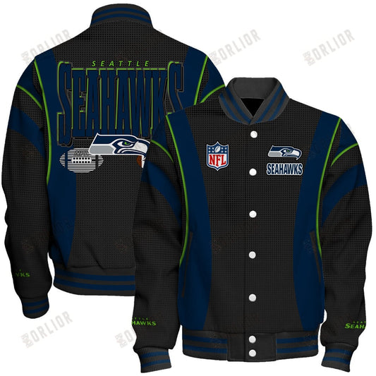 Seattle Seahawks Football Team 2024- 25 Shining Star Unisex Varsity Jacket
