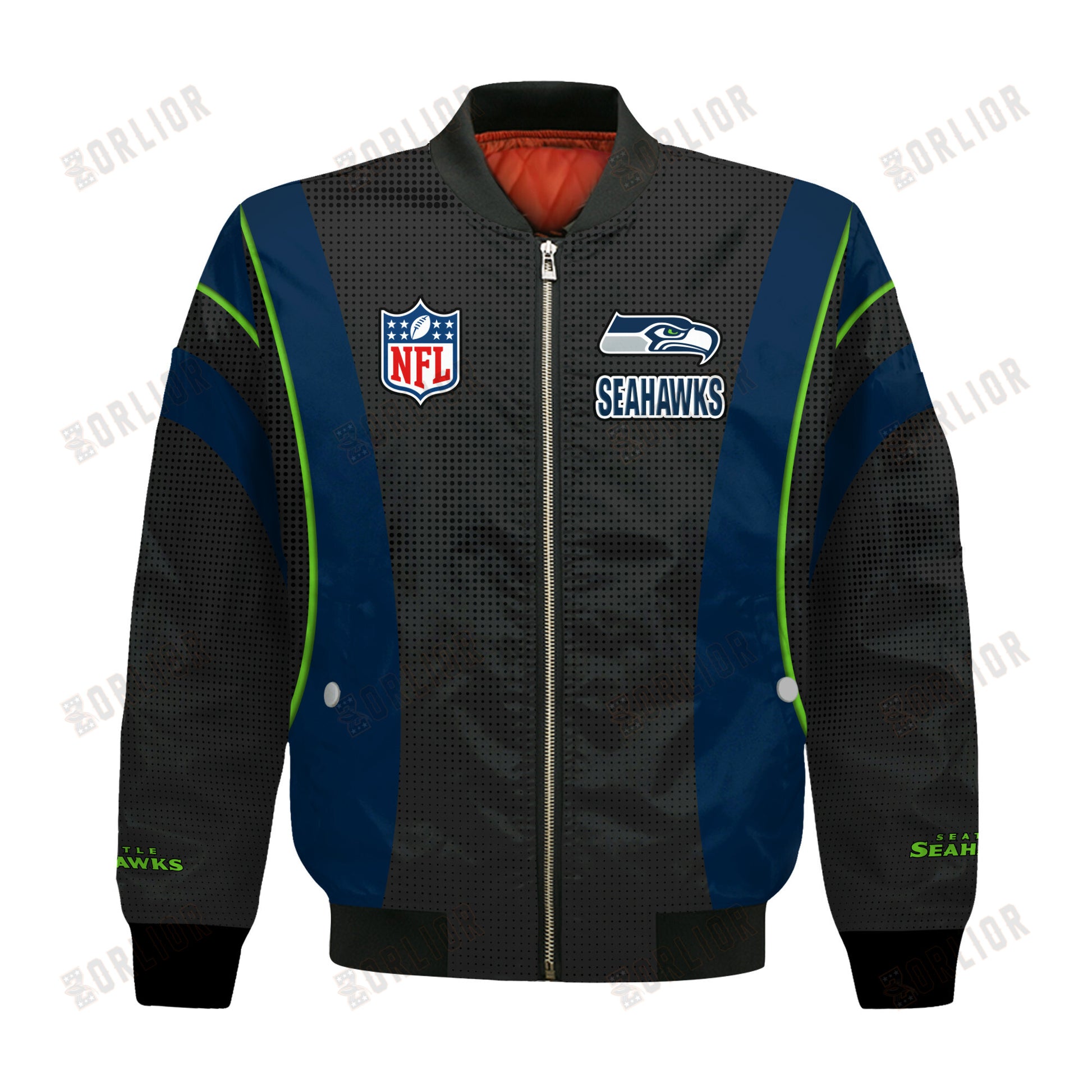 Seattle Seahawks Football Team 2024- 25 Shining Star Bomber Jacket