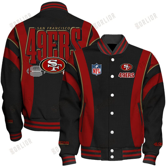 San Francisco 49ers Football Team 2024- 25 Shining Star Unisex Varsity Jacket