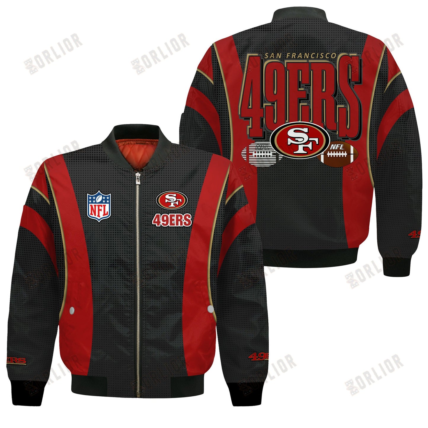 San Francisco 49ers Football Team 2024- 25 Shining Star Bomber Jacket