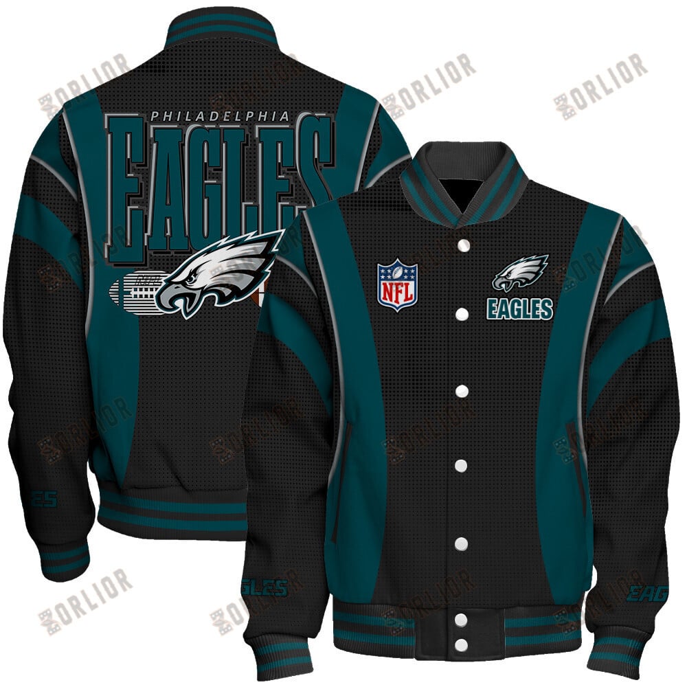 Philadelphia Eagles Football Team 2024- 25 Shining Star Unisex Varsity Jacket