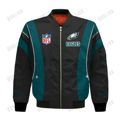 Philadelphia Eagles Football Team 2024- 25 Shining Star Bomber Jacket