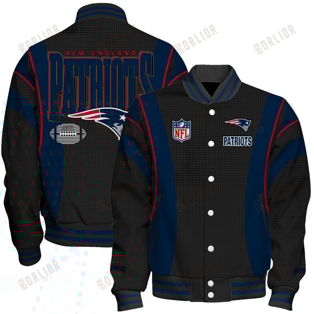 New England Patriots Football Team 2024- 25 Shining Star Unisex Varsity Jacket