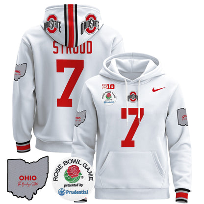 Ohio State Buckeyes Rose Bowl Pullover Hoodie - All Stitched