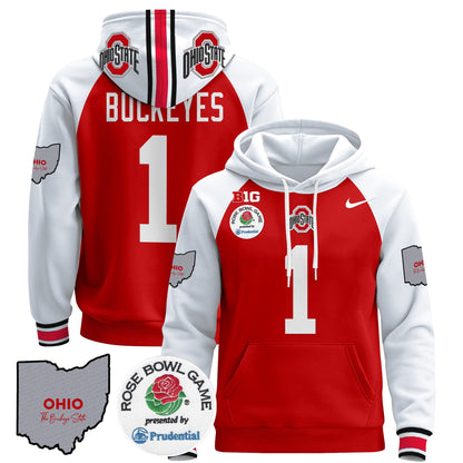 Ohio State Buckeyes Rose Bowl Pullover Hoodie - All Stitched