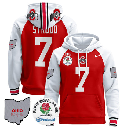 Ohio State Buckeyes Rose Bowl Pullover Hoodie - All Stitched