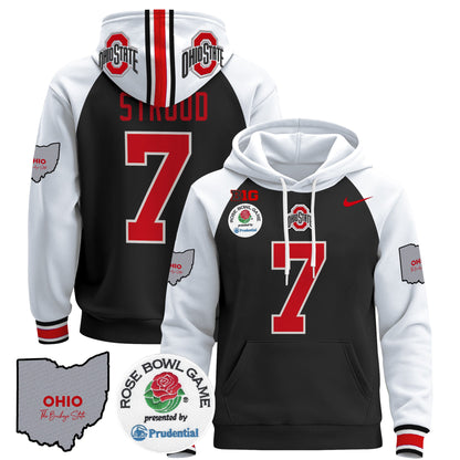 Ohio State Buckeyes Rose Bowl Pullover Hoodie - All Stitched