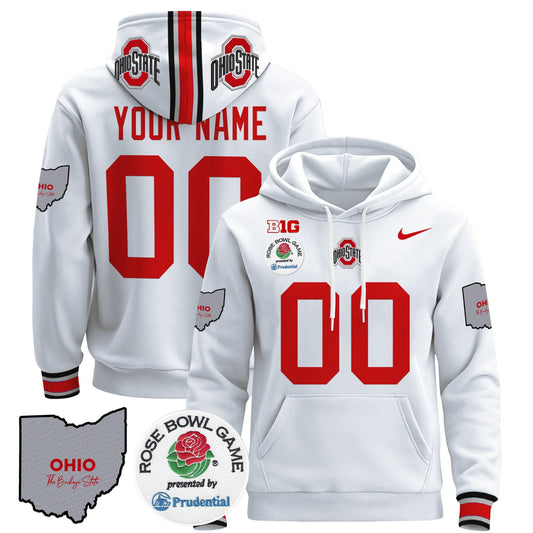 Ohio State Buckeyes Rose Bowl Custom Pullover Hoodie
