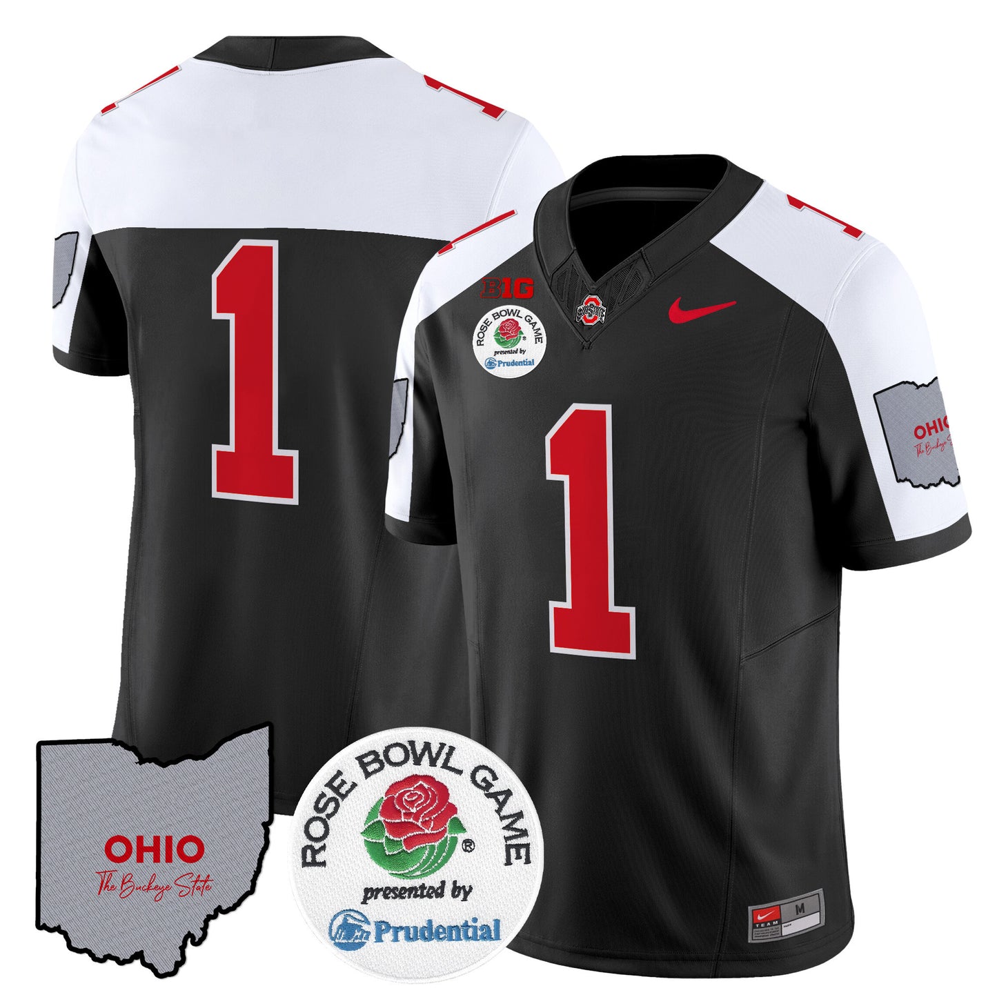 Ohio State Buckeyes Rose Bowl Vapor Limited Jersey V2 - All Stitched