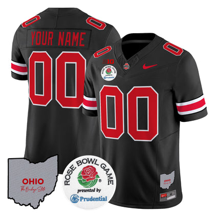 Ohio State Buckeyes Rose Bowl Vapor Limited Custom Jersey V2 - All Stitched