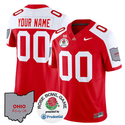 Ohio State Buckeyes Rose Bowl Vapor Limited Custom Jersey V2 - All Stitched