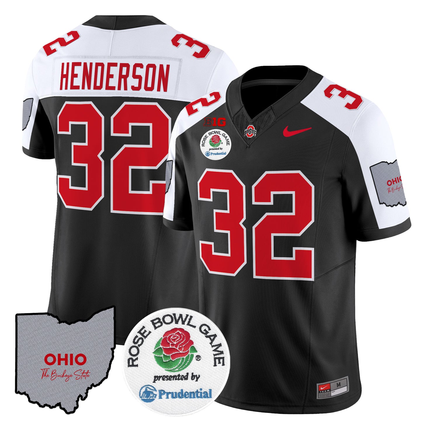 Ohio State Buckeyes Rose Bowl Vapor Limited Jersey V2 - All Stitched